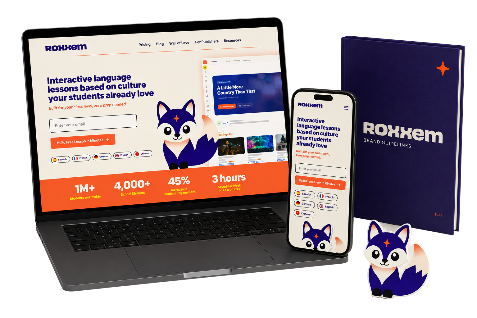 Branding mockups on laptop and phone